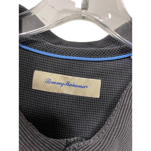 Tommy Bahama Modal Poly Blend All Square Polo Shirt Gray Men’s Size XXL - Picture 3 of 6